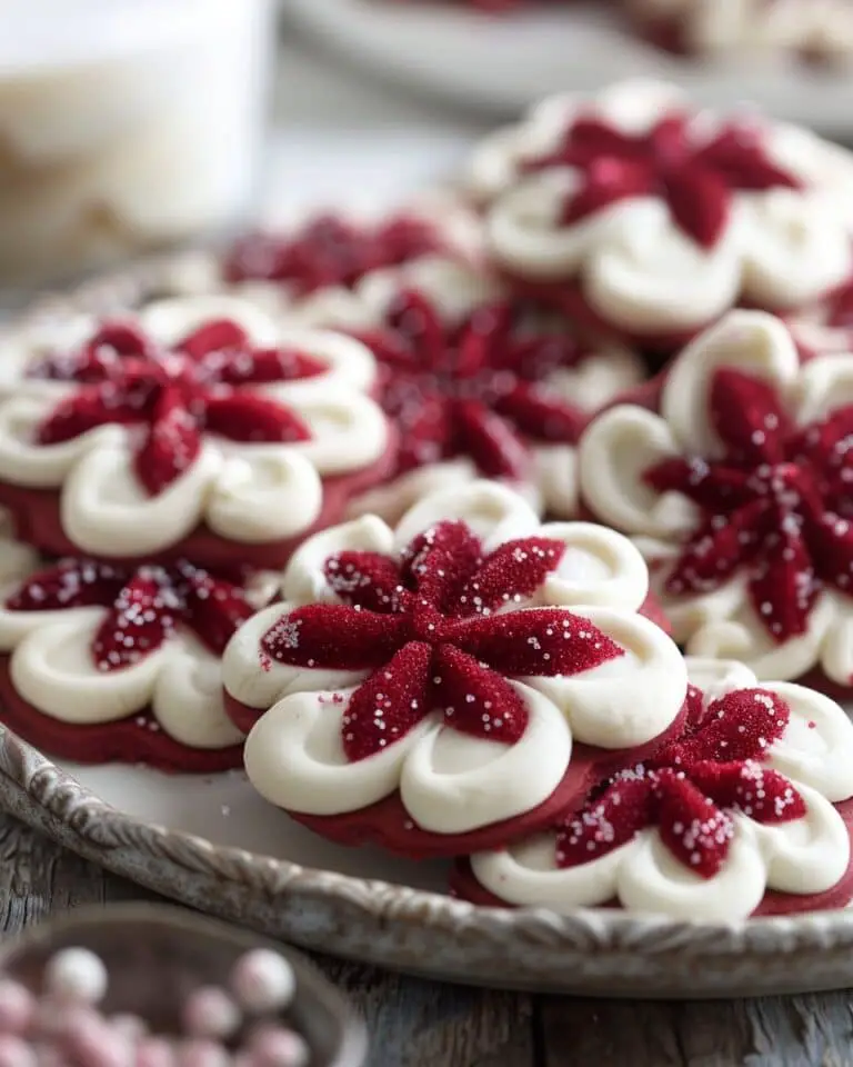 Easy Hershey’s Red Velvet Blossoms Cookies