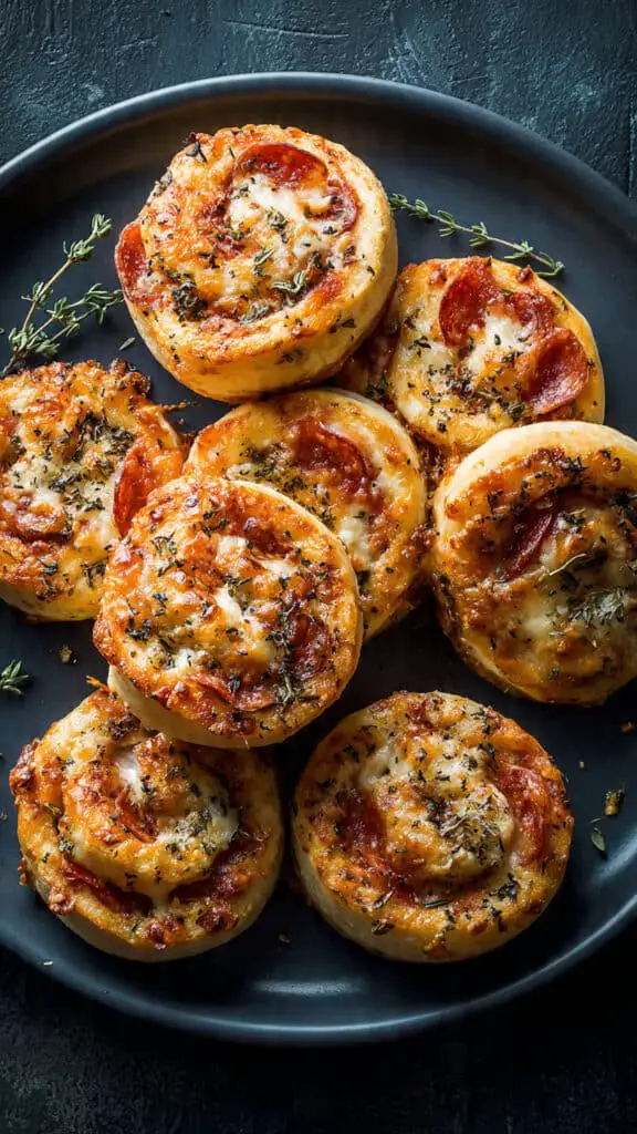 Cheesy Pepperoni Pizza Roll-Ups