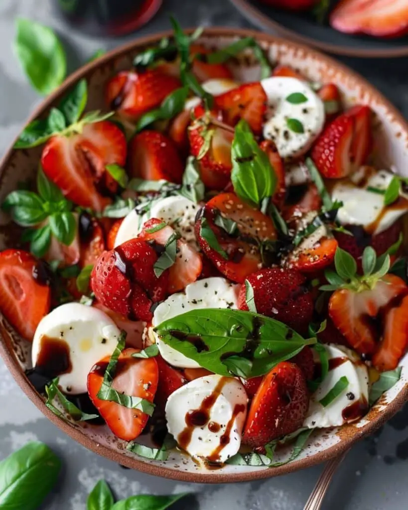 Balsamic Strawberry Caprese