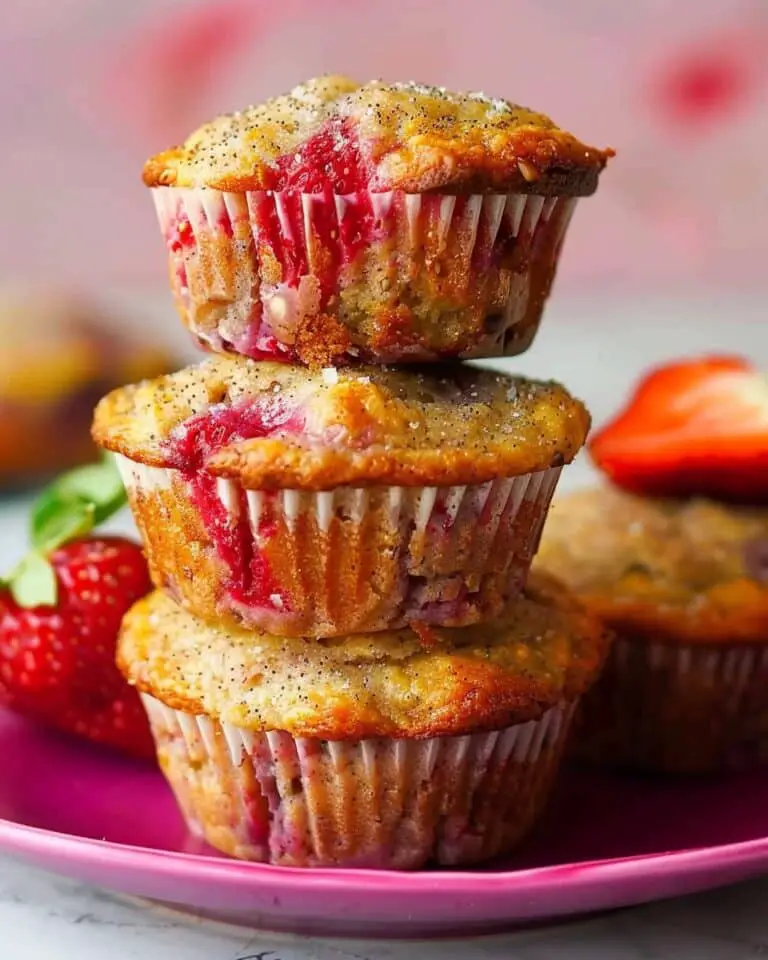 Strawberry Banana Bread Muffins