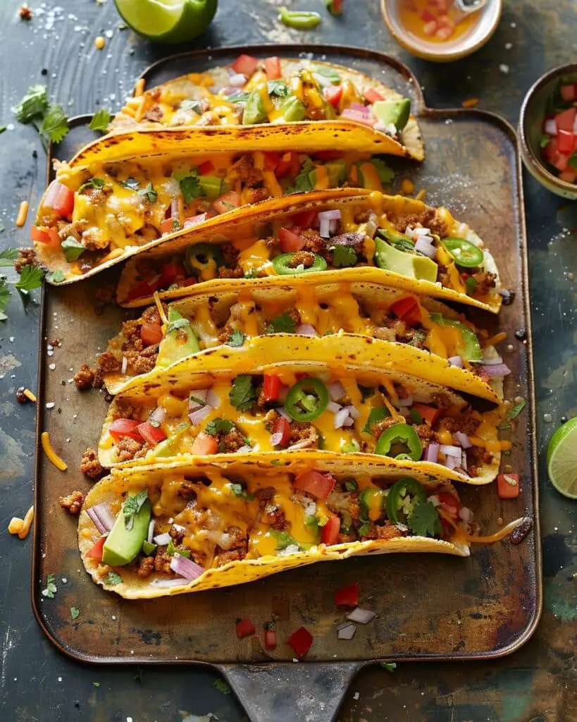 Oven-Baked Cheesy Tacos