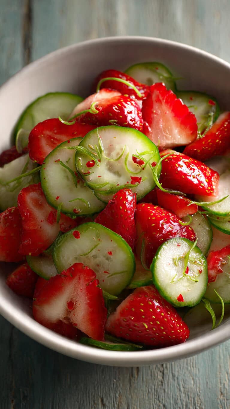 Cucumber Strawberry Salad