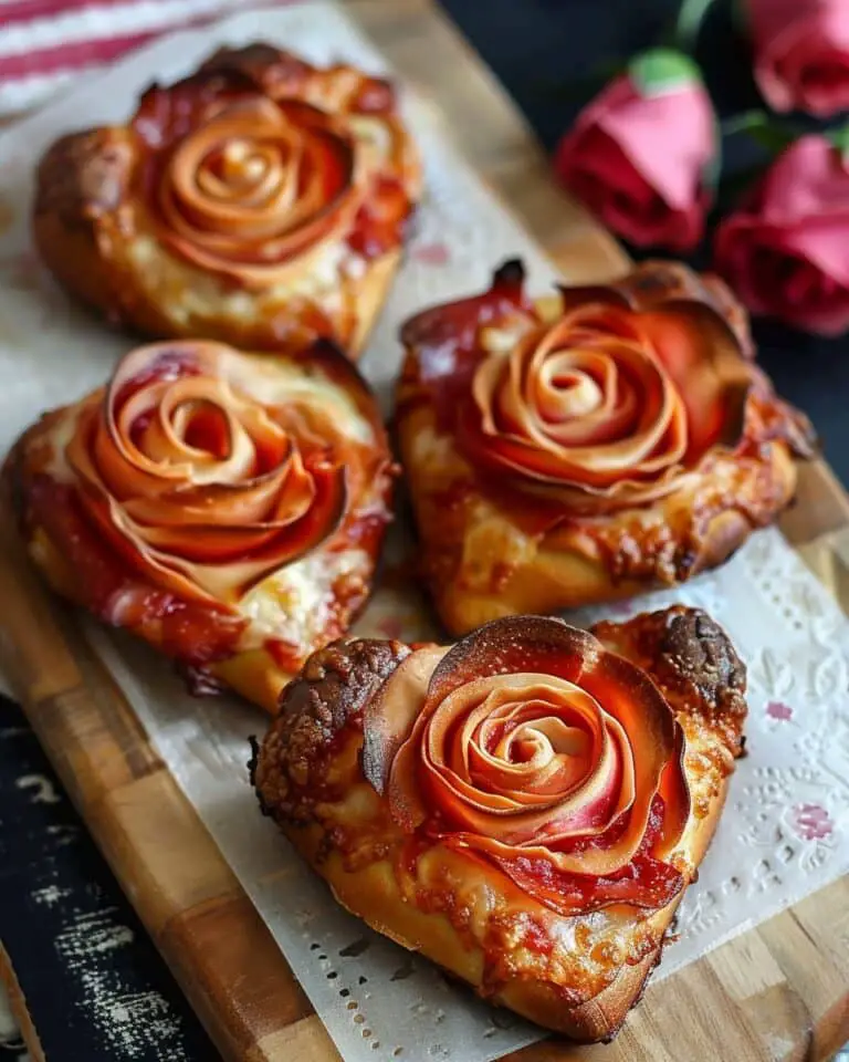 Easy Pizza Roses