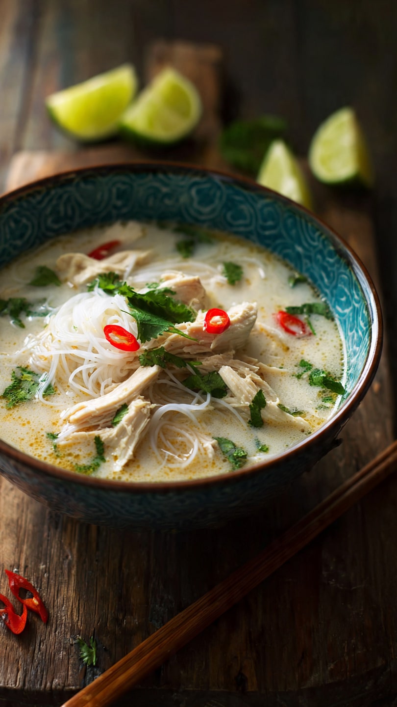 Thai Chicken Coconut Soup in 30 Minutes