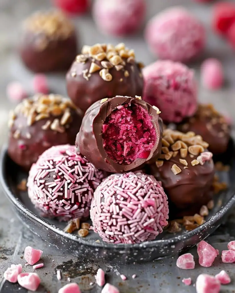 Chocolate Raspberry Truffles