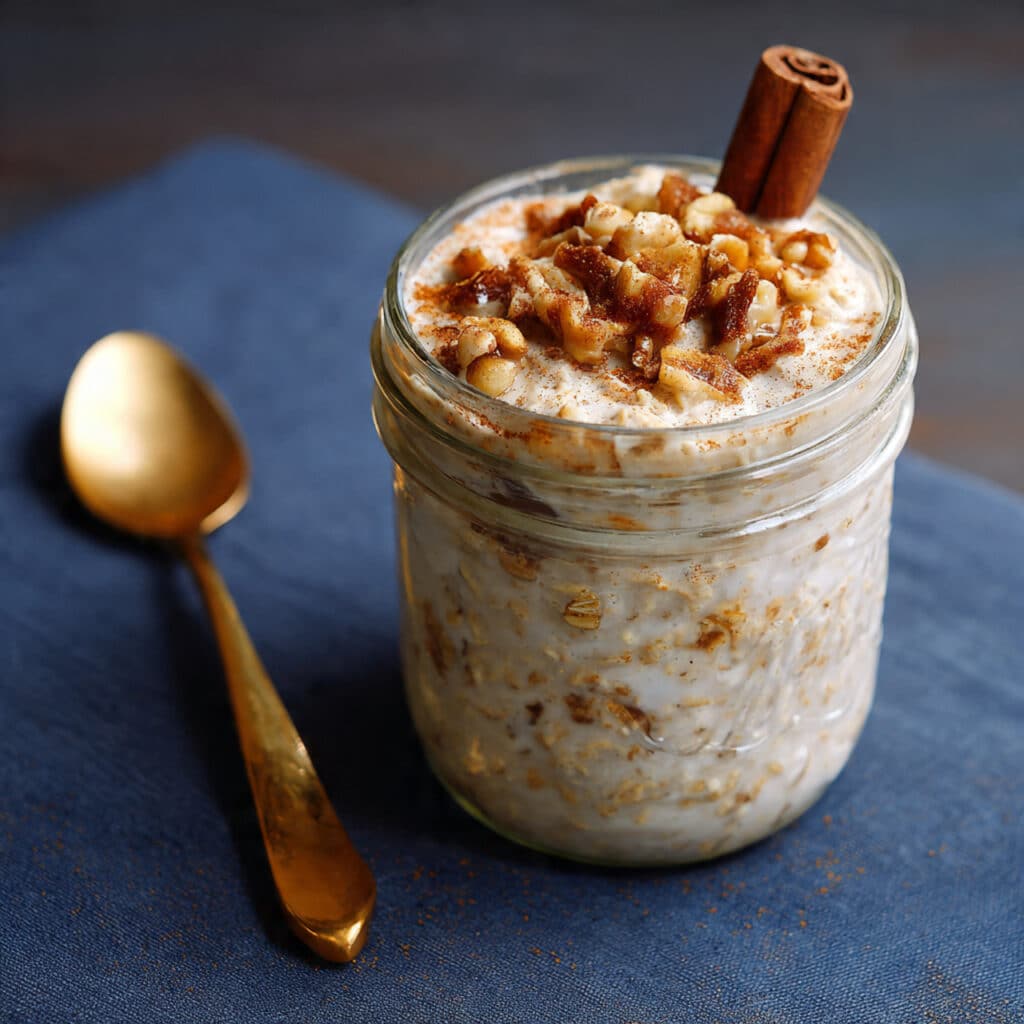 Cinnamon Roll Overnight Oats