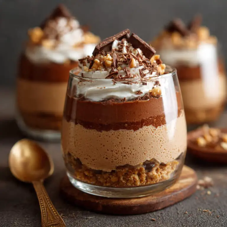 Peanut Butter & Chocolate Cottage Cheese Mousse