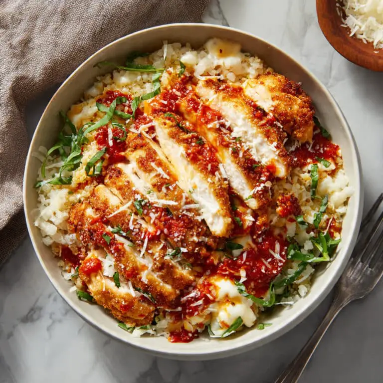 Cottage Cheese Chicken Parm Bowl