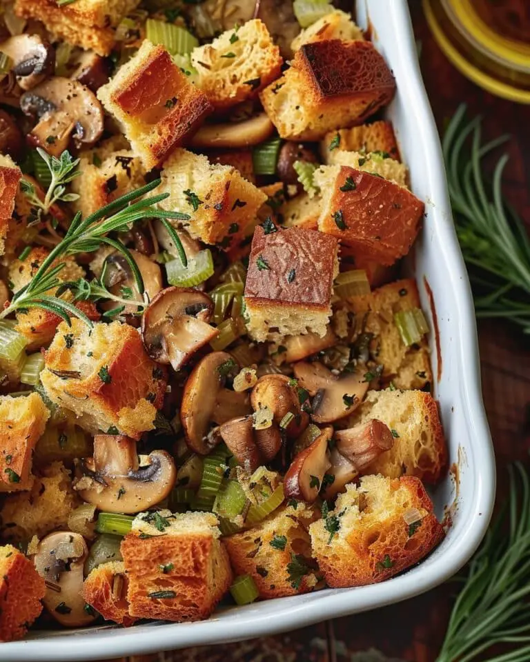 Herbed Mushroom Bread Stuffing