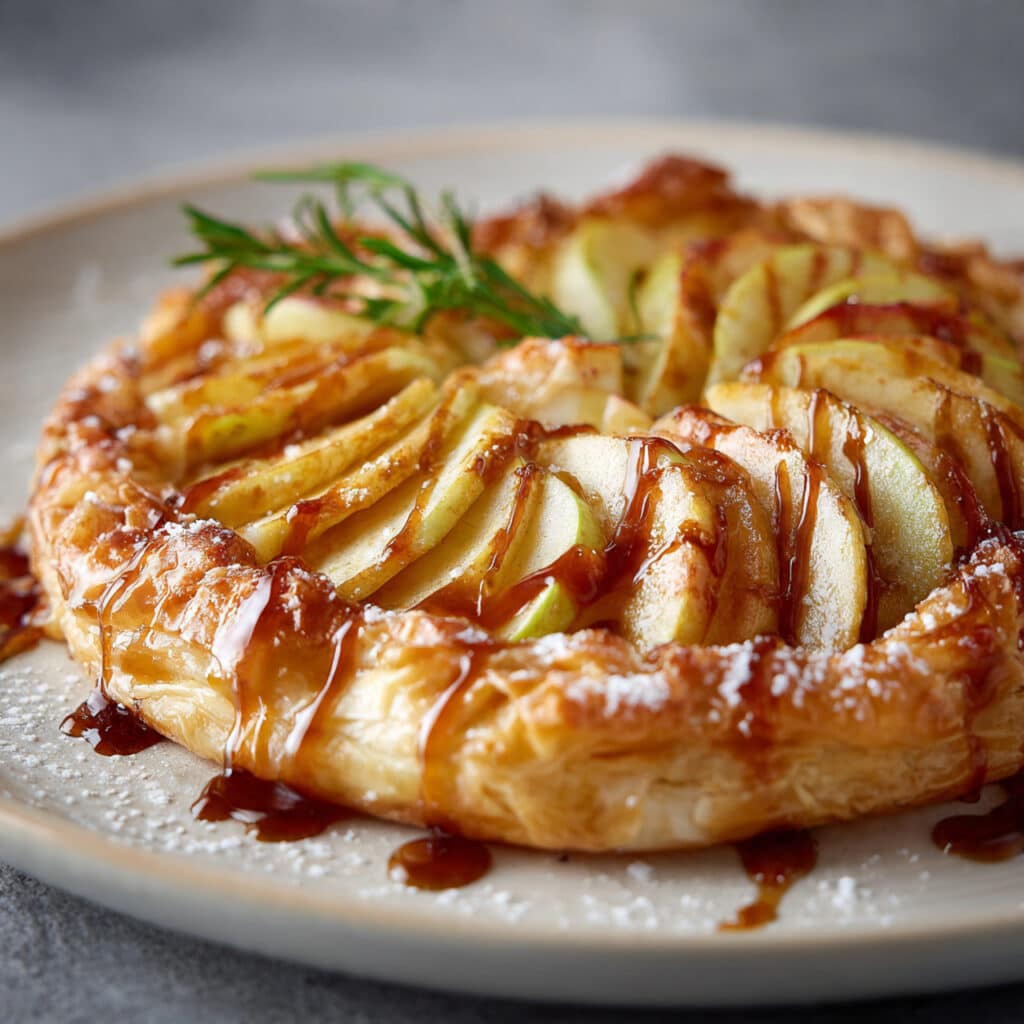 Apple Brie Phyllo Galette