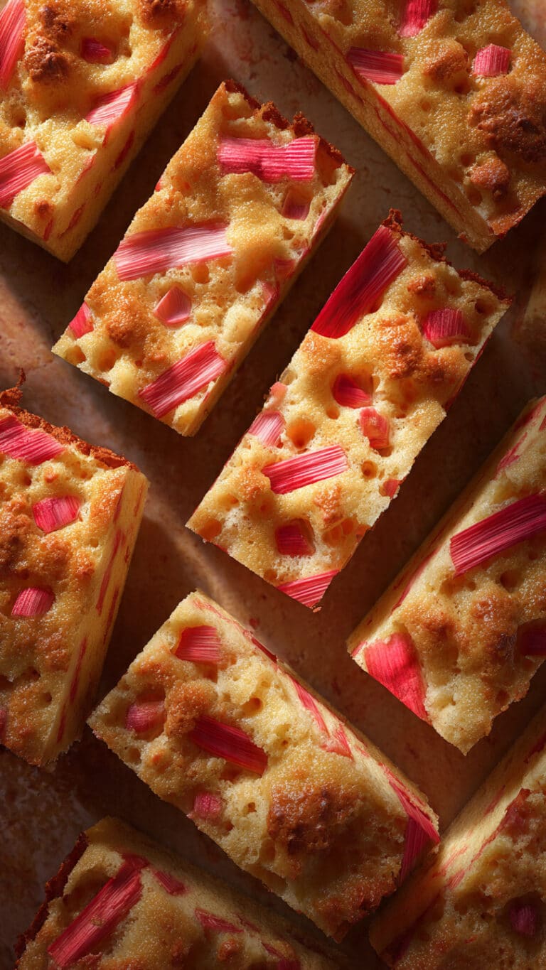 Rhubarb Custard Bars