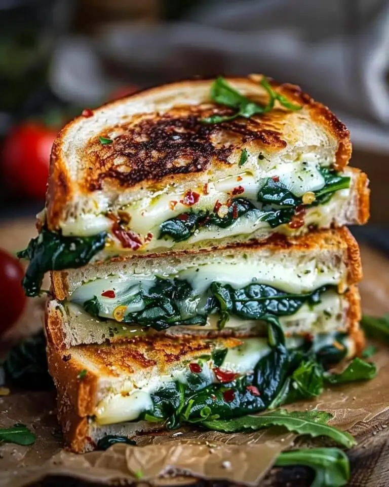 Mediterranean Spinach Grilled Cheese