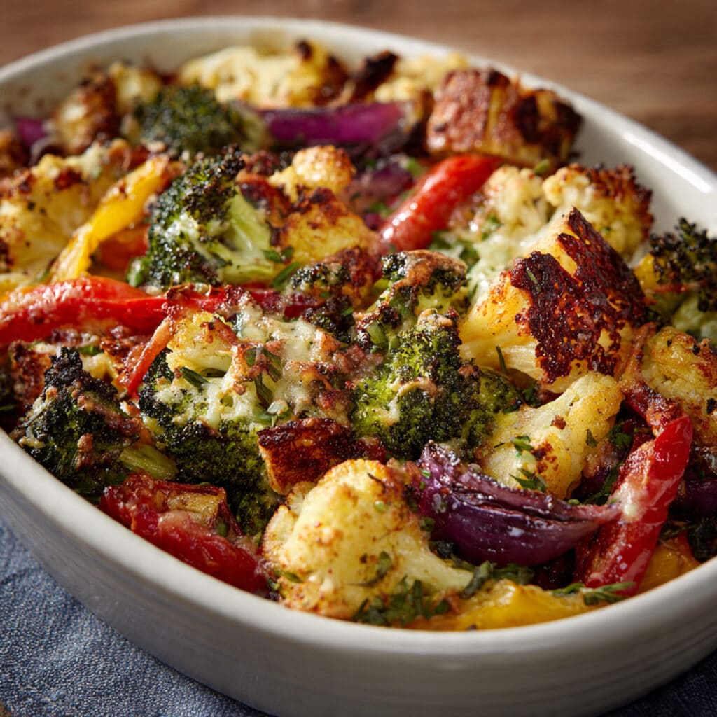 Cheesy Marry Me Roasted Vegetable Medley