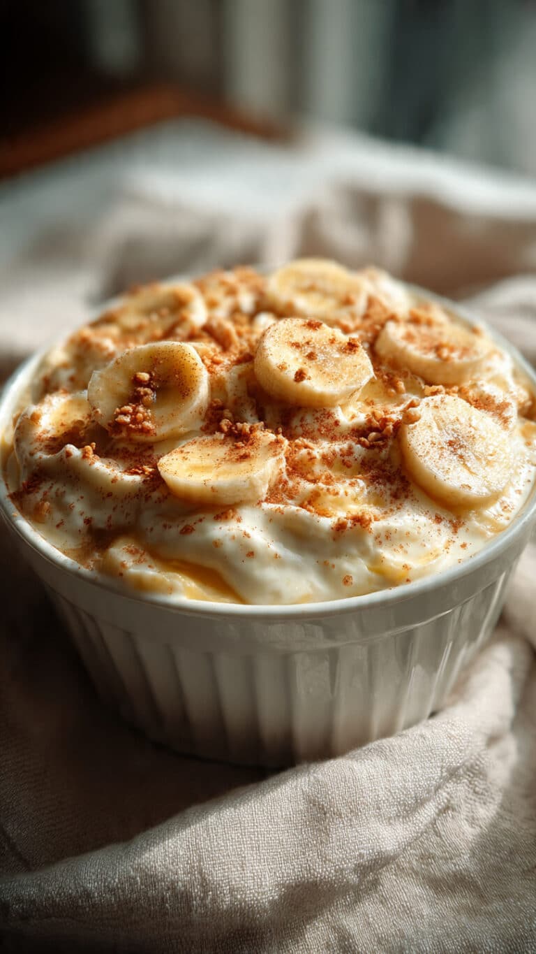 Cottage Cheese Banana Pudding