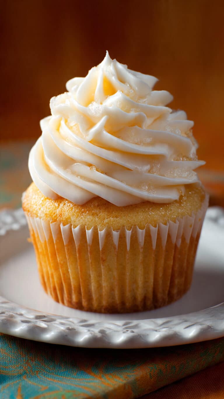 Honey Peach Cream Cheese Cupcakes