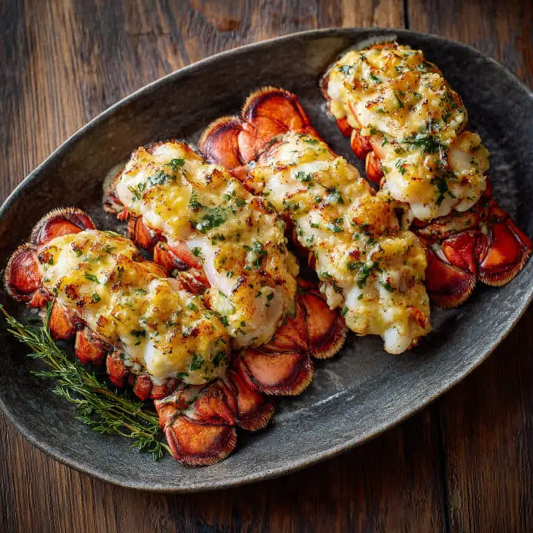 Creamy Garlic Butter Lobster Tails