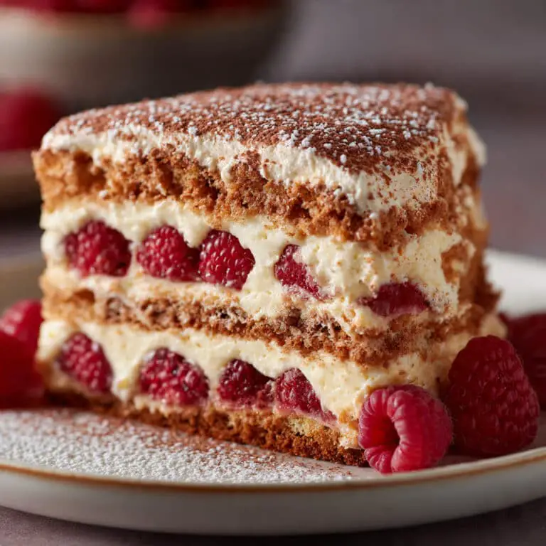 Fresh Raspberry Tiramisu