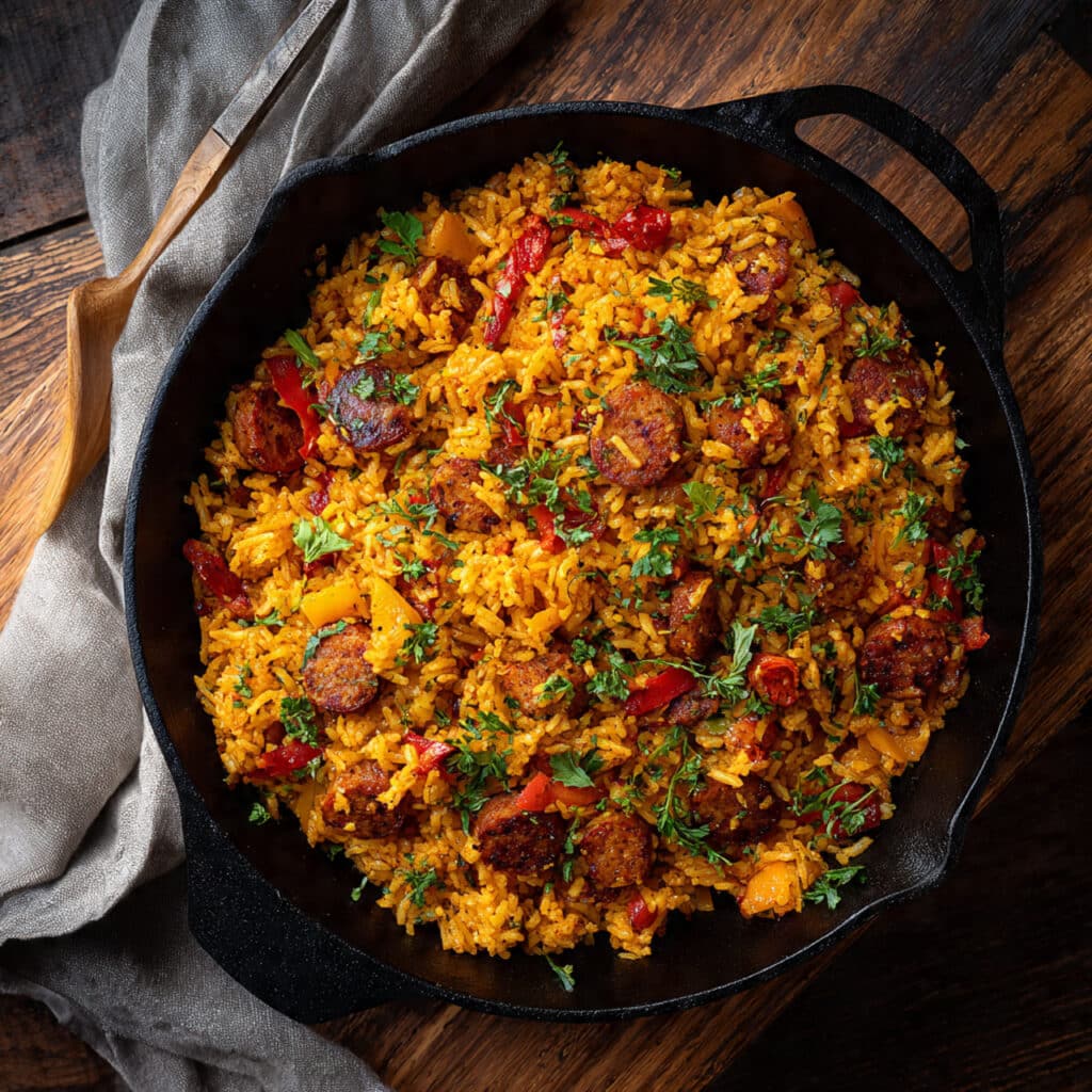 Pesto Orzo with Lemon Garlic Shrimp
