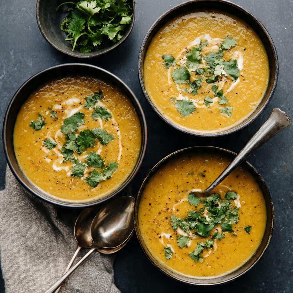 Simple Thai Coconut Red Lentil Soup
