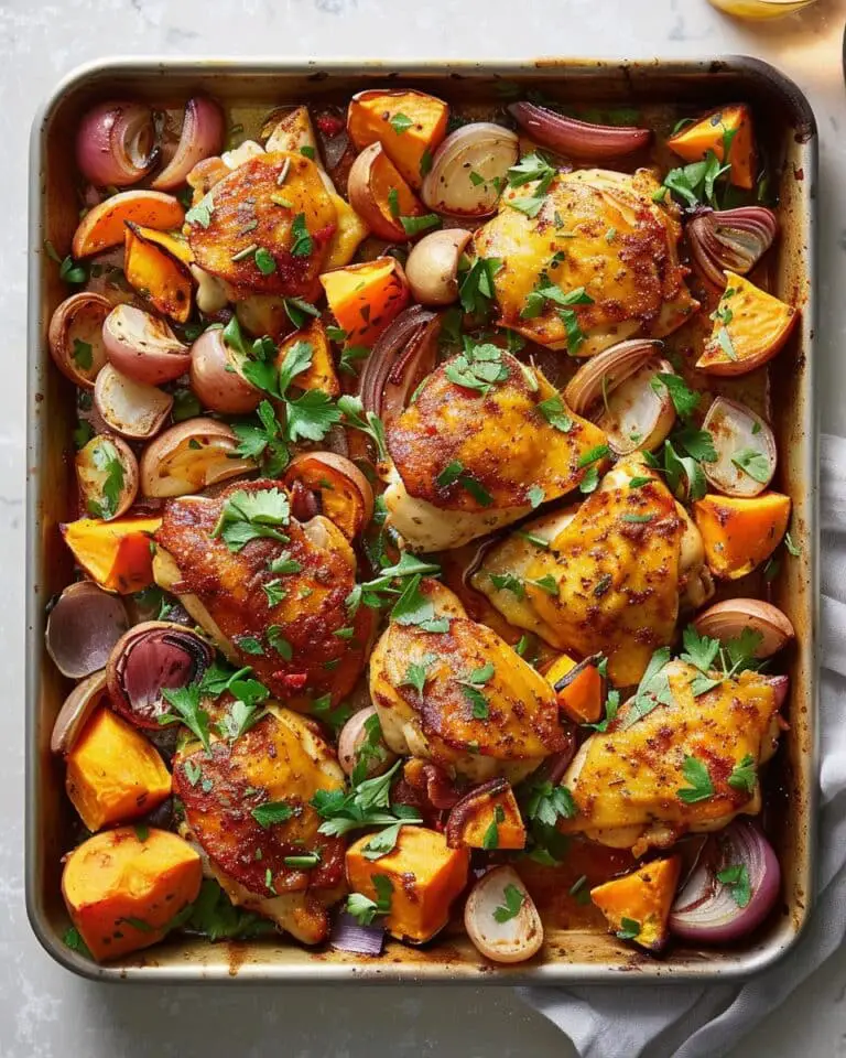 Sheet-Pan Harissa Chicken & Sweet Potatoes
