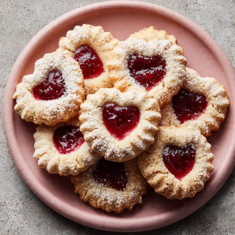 Heart Thumbprint Cookies For lovers