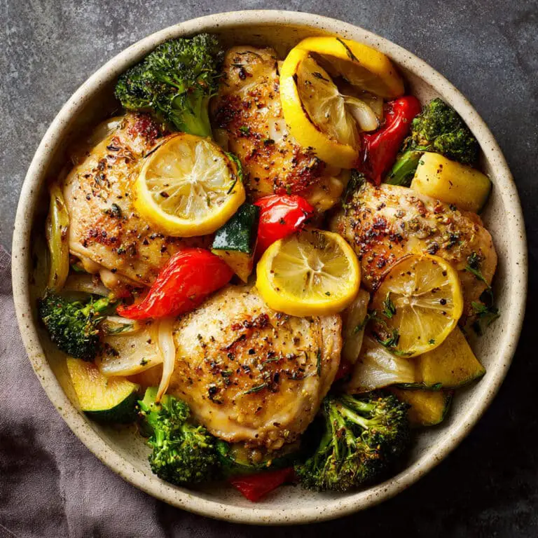 Slow Cooker Lemon Honey Chicken and Vegetables