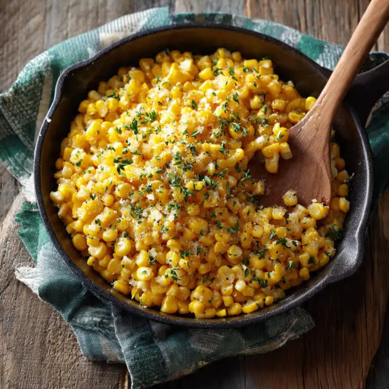 Easy Skillet Corn with Honey Butter