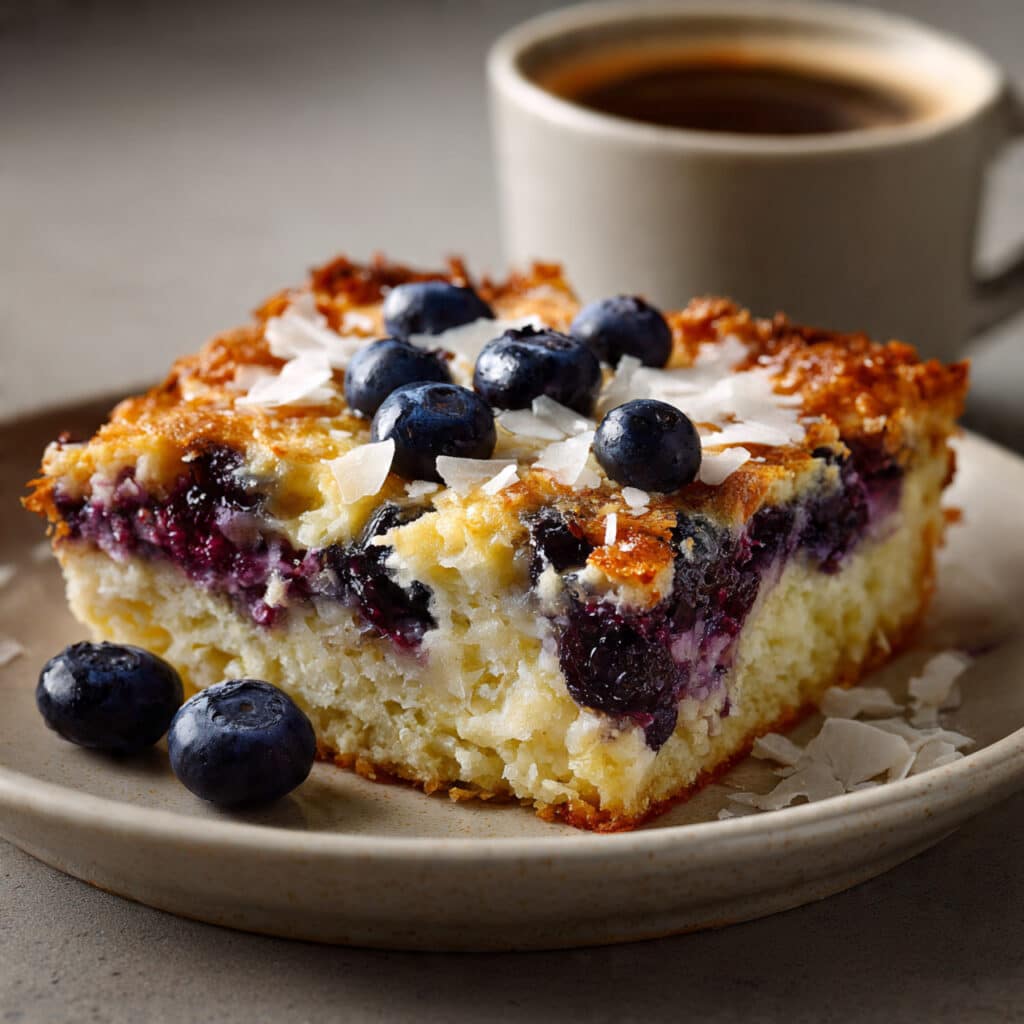 Blueberry Cottage Cheese Breakfast Bake
