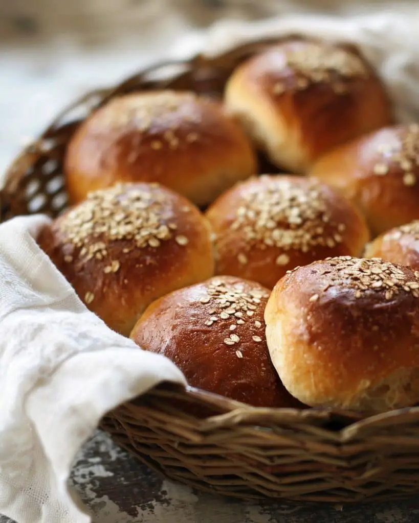 Oatmeal Molasses Dinner Rolls