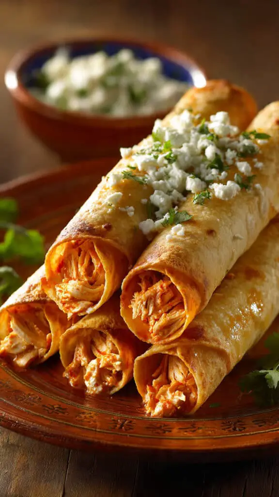 Buffalo Chicken Taquitos