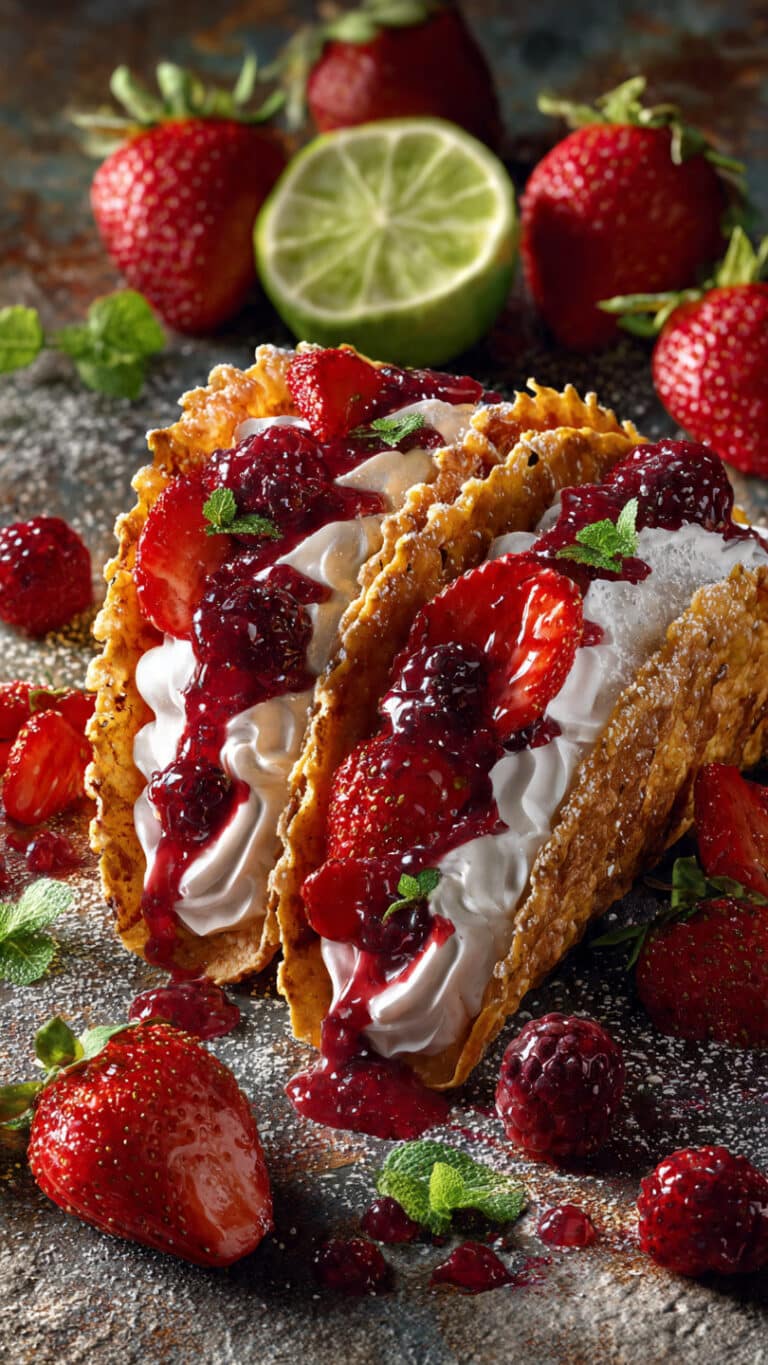 Berrylicious Cheesecake Tacos