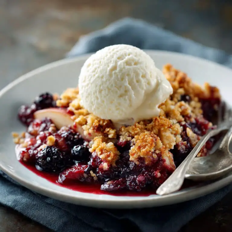 Spiced Pear Berry Crumble