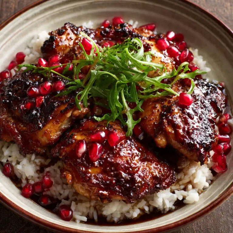 Sticky Pomegranate Chicken