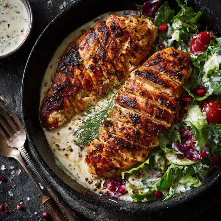 Turkish Chicken with Creamy White Sauce