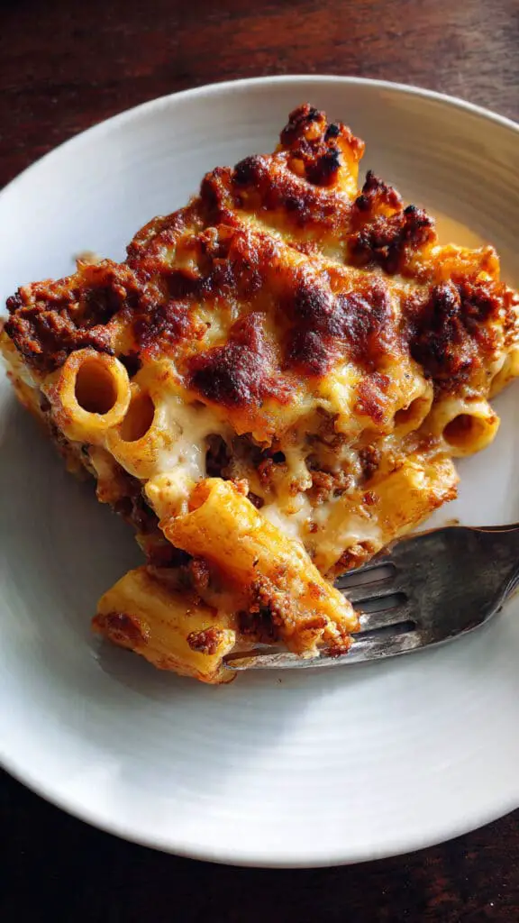 Baked Rigatoni with Meat Sauce