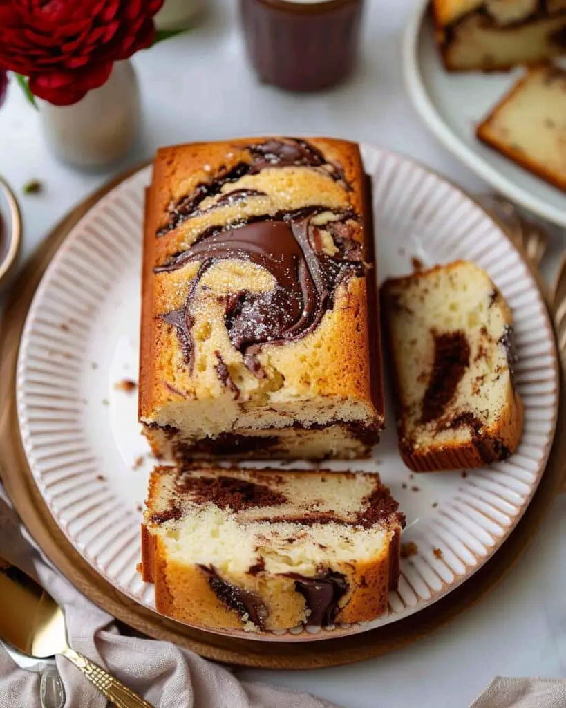 Nutella Swirl Pound Cake