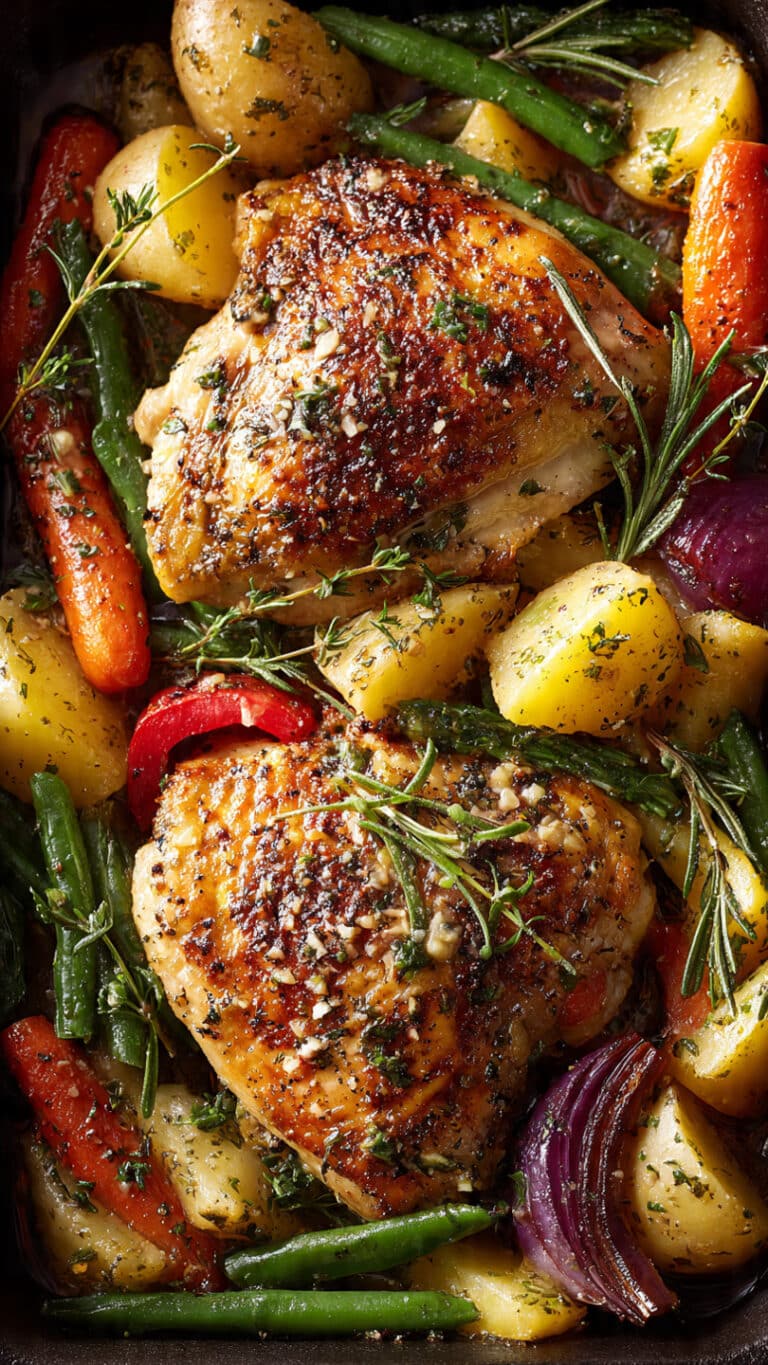 Slow Cooker Garlic Butter Chicken and Veggies