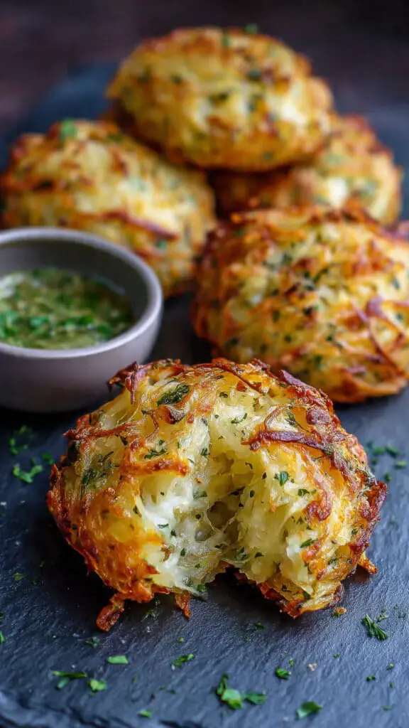 Golden Cheese & Herb Potato Frika