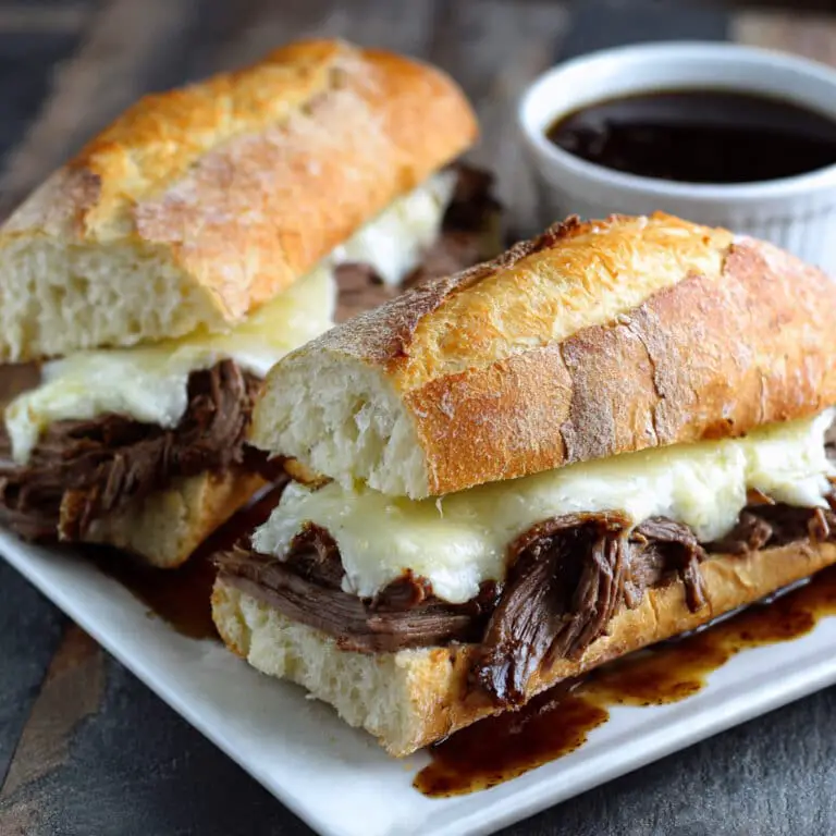 Crockpot French Dip Sandwiches
