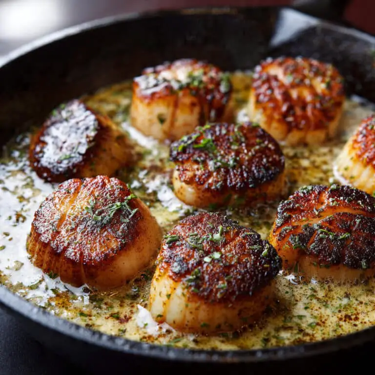 Sizzling Pan-Seared Scallops