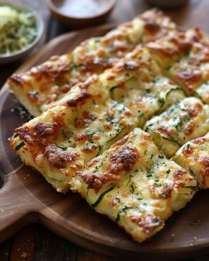 Cheesy Zucchini Breadsticks