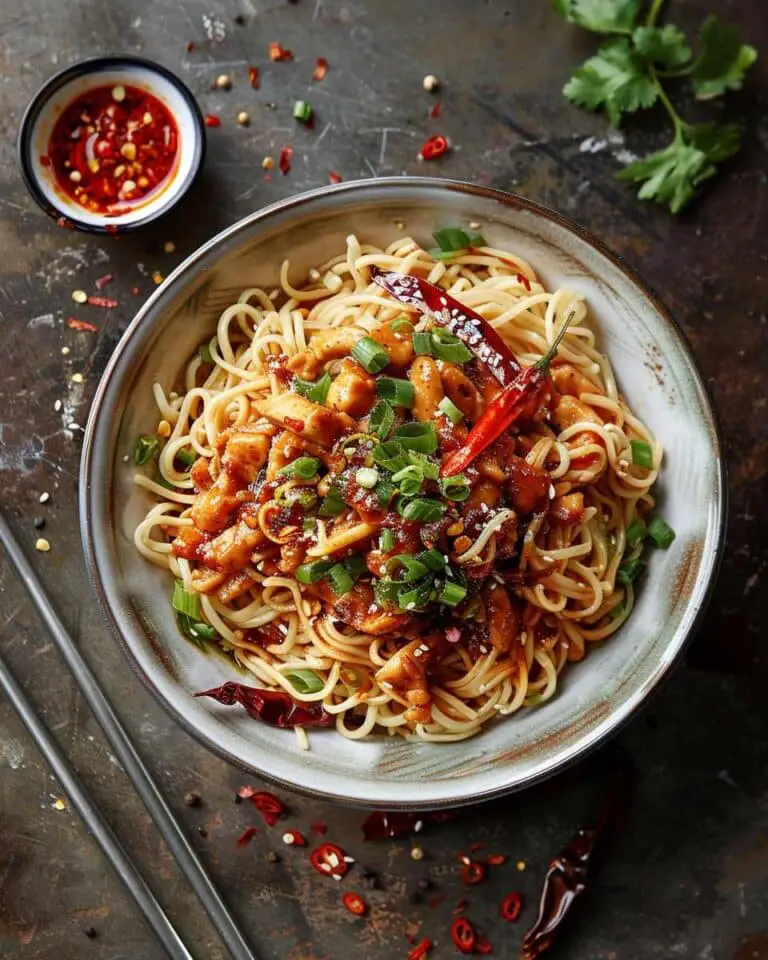 Spicy Kung Pao Chicken Noodles