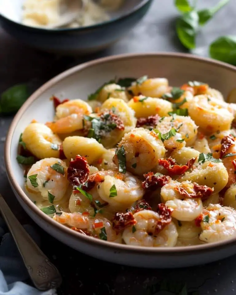 Creamy Gnocchi with Shrimp and Sun-dried Tomatoes