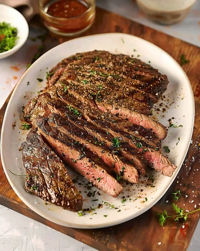 Dry Rubbed Grilled Flank Steak