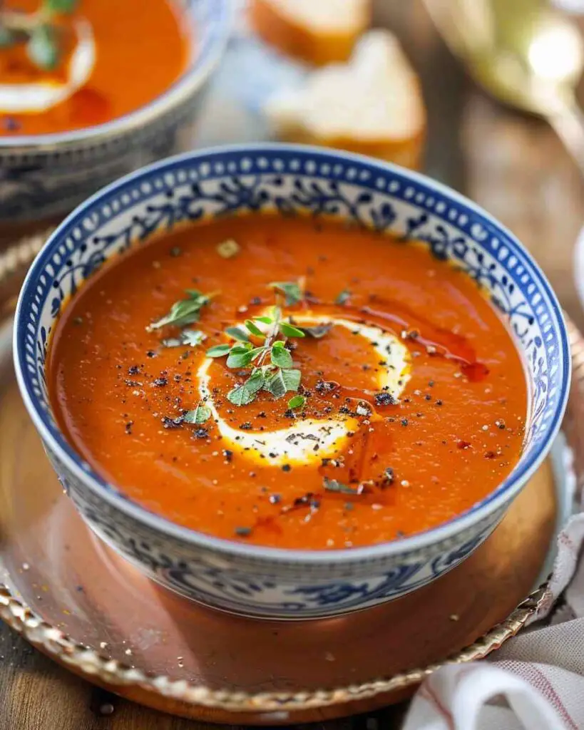 Roasted Red Pepper Tomato Soup