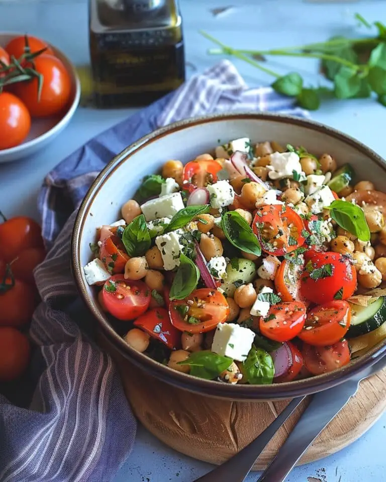 Roasted Chickpea, Tomato & Feta Salad with Za’atar