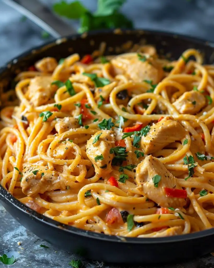 Bold & Creamy Cajun Chicken Spaghetti