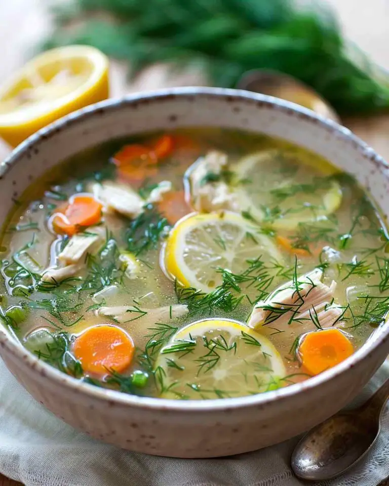 Bright & Zesty Lemon Dill Chicken Soup