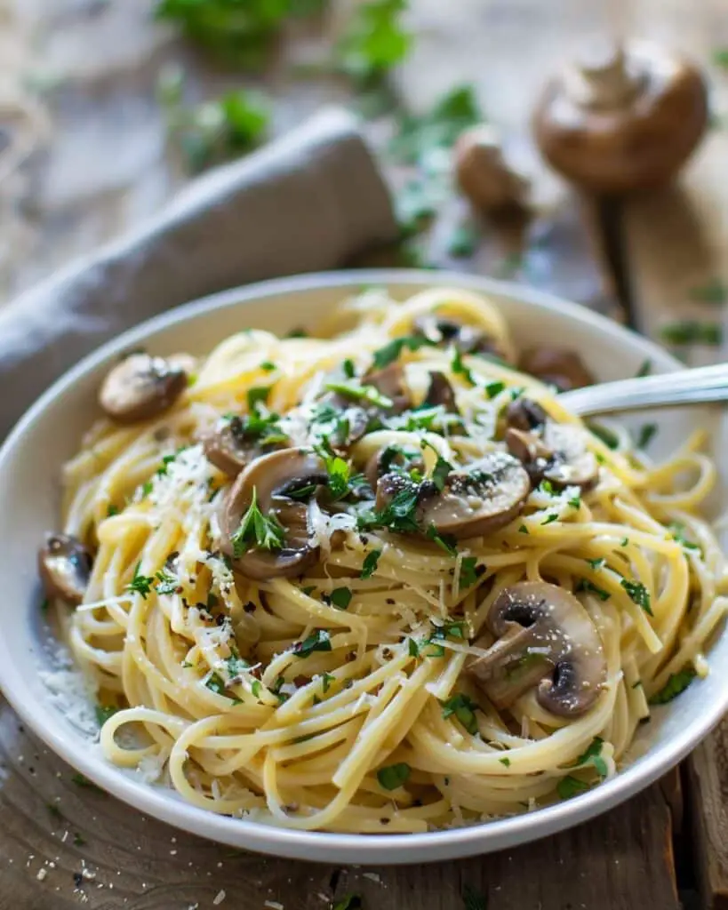 Garlic Mushroom Pasta