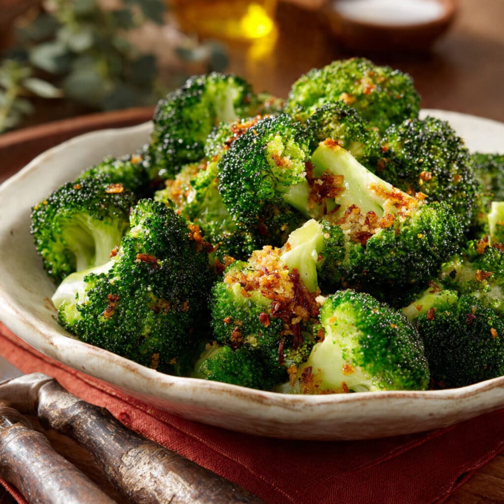 Copycat Longhorn Garlic Parmesan Broccoli